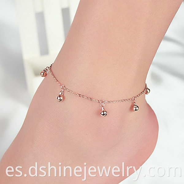 Small Bell Charm Anklets For Sale